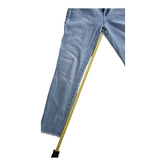 DL1961 Jeans Women Sz 26 Blue Instaslim Ankle Mid-Rise Distressed Thrashed - Picture 9 of 15